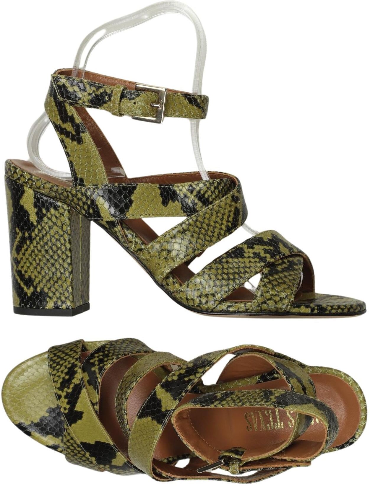 Paris Texas Damen Sandalen, Grün, Gr. EU 39, Leder - Second Hand