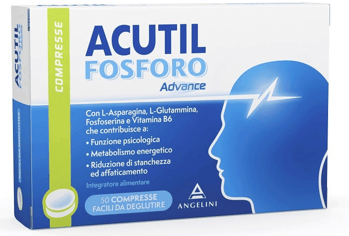 Acutil Fosforo Advance Integratore Per Memoria e Concentrazione 50 Compresse