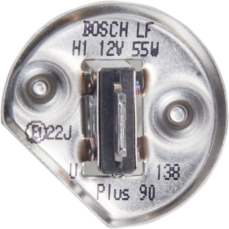 Bosch Lampada alogena H1 Plus 90% 12V, 55W, 1 Pezzo