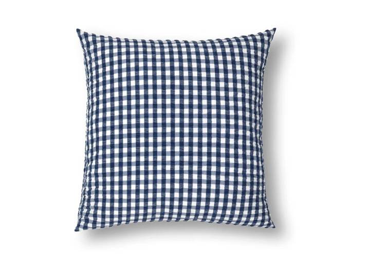 Juna Taie d oreiller Bæk&Bølge 50x60 cm Bleu foncé-blanc'