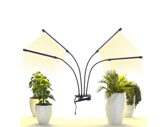 LED Pflanzenlampe 4-armig