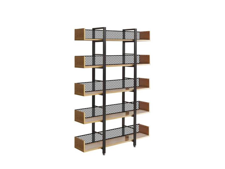 REGAL Naturfarben/Schwarz B: 120 cm