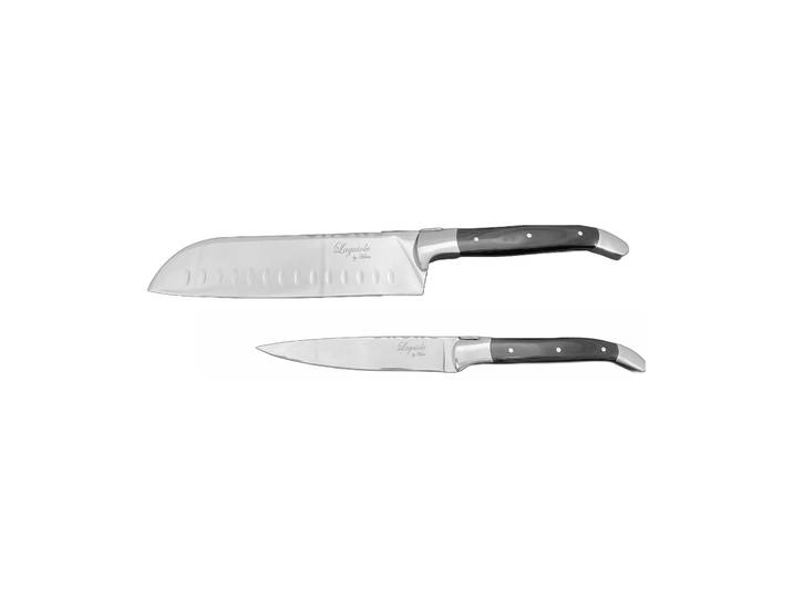 Hâws Ensemble de couteaux de chef Laguiole By Hâws 2 pièces Black Wood
