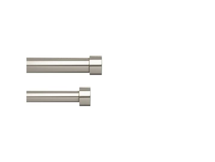 Double tringle à rideau ext 91 à 167cm nickel D25mm