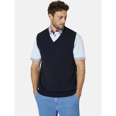 Pullunder BABISTA "Pullunder FALNOR", Herren, Gr. L, blau (dunkelblau), Obermaterial: 100% Baumwolle CO., Pullover Pullunder