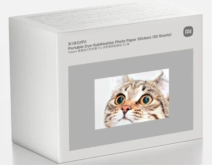 Xiaomi Portable Dye-Sublimation Photo Paper Stickers (50 Sheets)