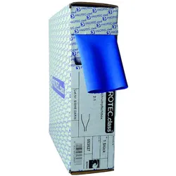 Protec Schrumpfschlauch, Schrumpfrate 2:1, Durchmesser3,2 mm, dünnwandig, Rolle 15 m, blau
