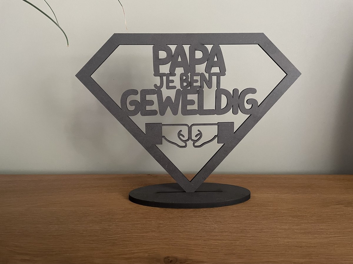 Vaderdag cadeau met tekst voor papa