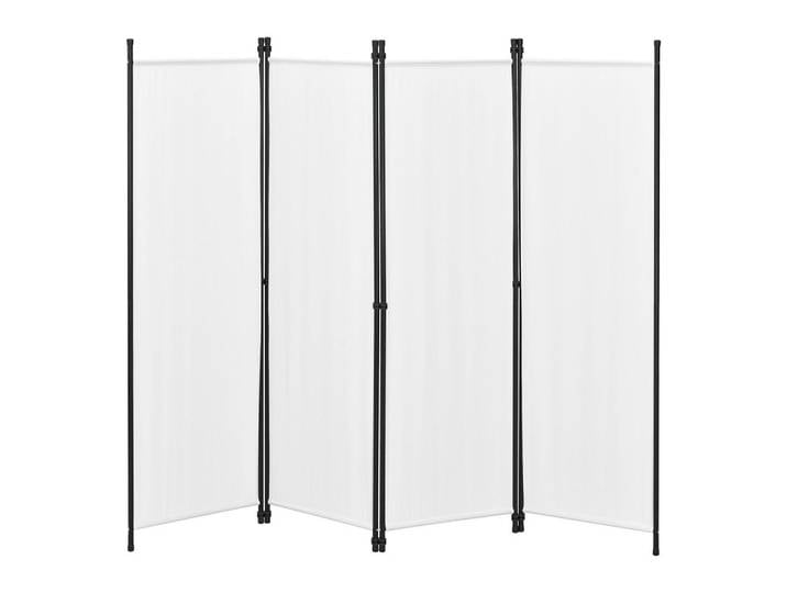 [en.casa] Sichtschutz Huesca, Weiß, Metall, 200x2 cm, Sonnen- & Sichtschutz, Sichtschutz Garten