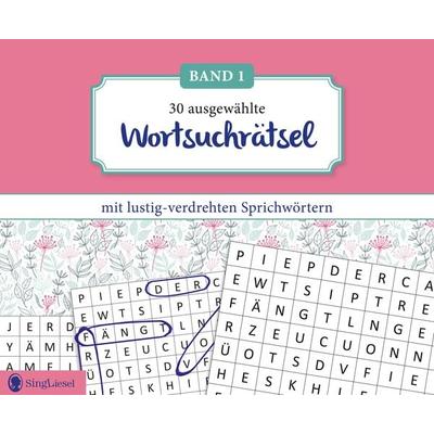 Wortsuchrätsel für Senioren mit lustig-verdrehten Sprichwörtern. Rätsel-Spaß, Beschäftigung und Gedächtnistraining für Senioren. Auch mit Demenz.