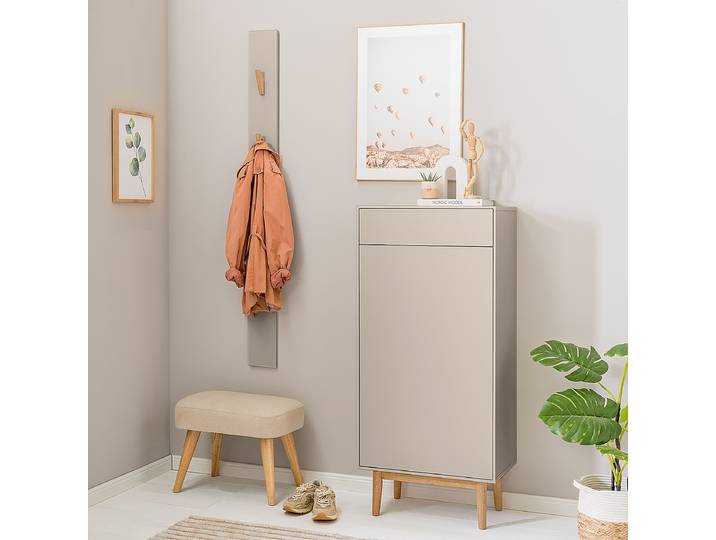 Porte-manteau mural LINDHOLM 160 x 15 x 8cm Beige/Taupe