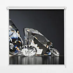 INNENROLLO - Fensterrollo - Rollo - 130x140 cm - Diamanten