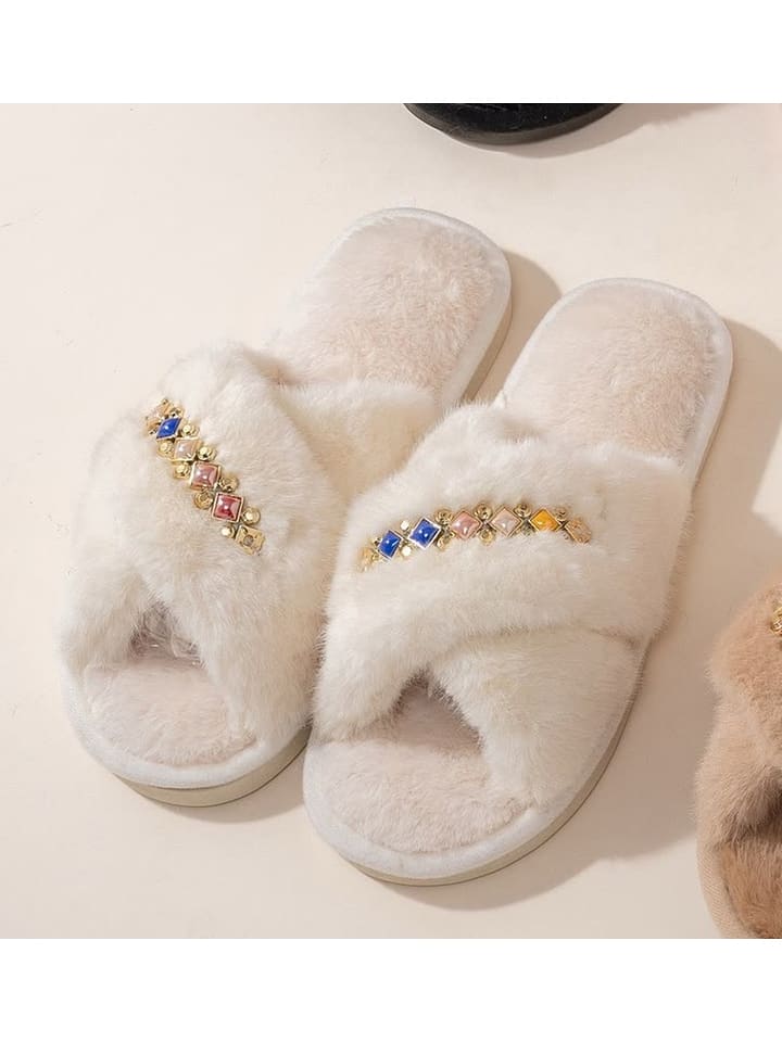 Sesamall Hausschuhe in Creme - 38