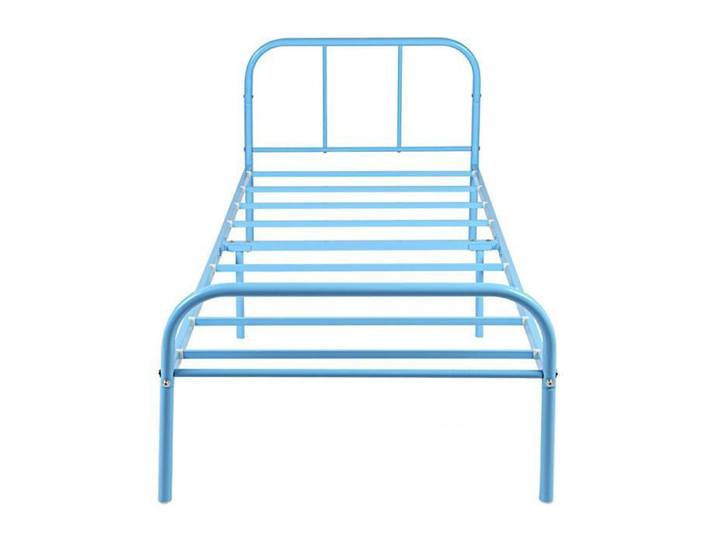 Cadre de lit - FURNITURER - Bleu - Fer - 90x190 cm - Coloré
