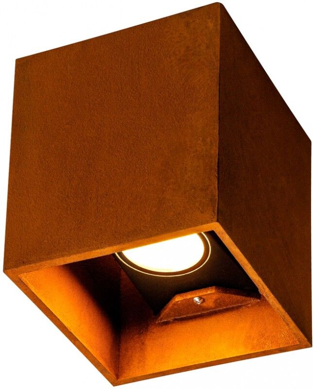 Slv Rusty® Up/down Wl, Outdoor Led Wandaufbauleuchte Eckig Rost Cct Switch 3000k - Stand-, Wand- Und Deckenleuchten (Outdoor)