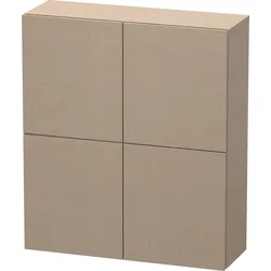 Duravit Halbhochschrank „L-Cube“ 70 × 80 × 24,3 cm Leinen