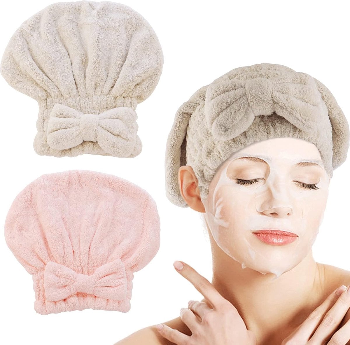 Sneldrogende microvezel haarhanddoek bandana wikkeldoek voor volwassenen