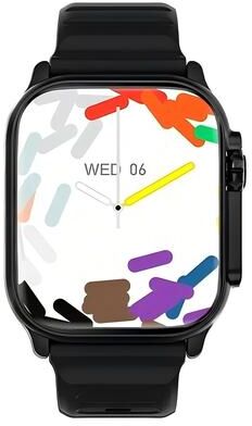 Clever Finds Smartwatch With Bluetooth Calling Display And Wireless Charging black Tape