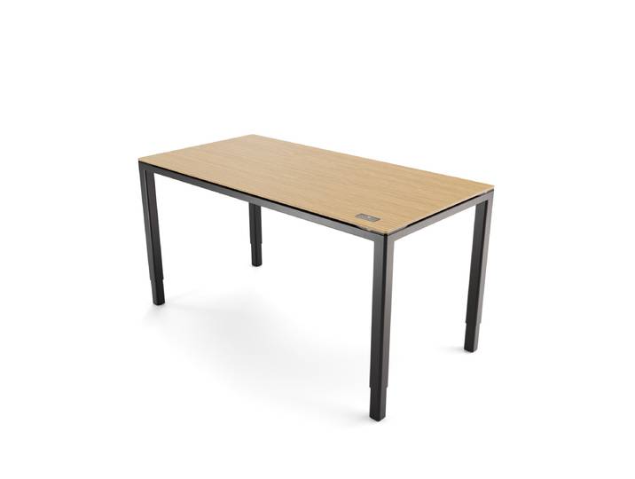 Desk Four 200x100 - Bamboo/Black