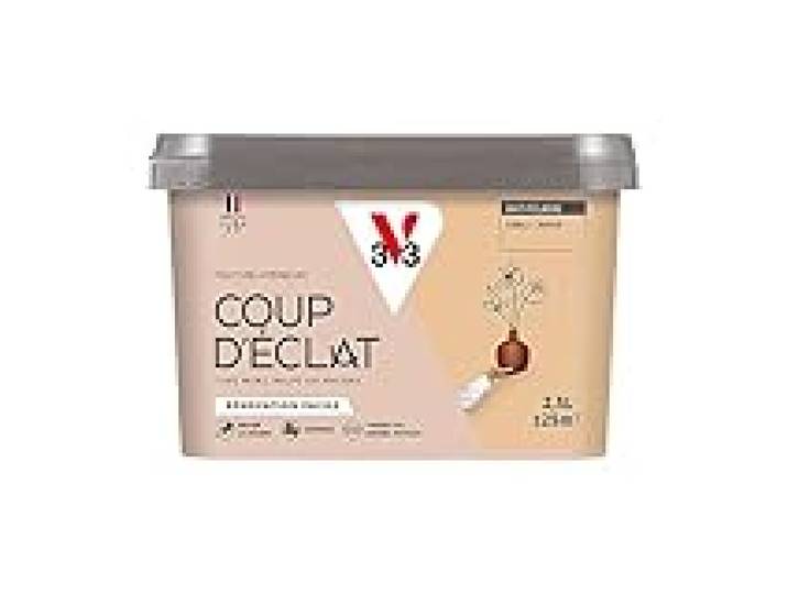 V33 Peinture murale intérieure Coup d'Éclat® Sable chaud Mat Poudré 2,5L