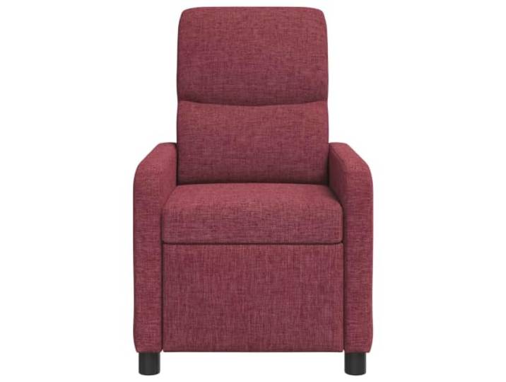 Sessel Recliner Rotwein Stoff mit Massage und Verstellbarer Neigung Mit kabelloser Fernbedienung, Schaumstoff und Faser, Polyester atmungsaktiv, Neigung 115-160°, einfache Wartung