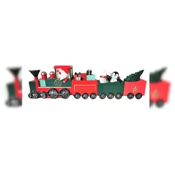 Tarrington House Eisenbahn, Holz, 59 x 9.2 x 16 cm, rot/ grün
