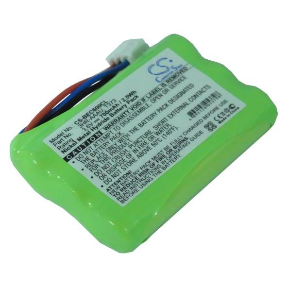 Battery for Bang & Olufsen 3HR-AAAU, BeoCom 6000 etc. 700mAh, 3.6V (1 Stk., Gerätespezifisch, 700 mAh) (CS-BEC600CL)