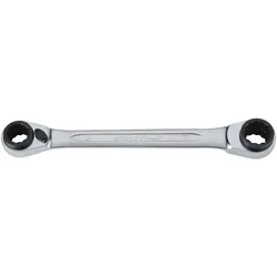 Bahco, Schraubenschlüssel, 8-11-mm-Knarren-Ringschlüssel, verchromt, 151 mm (10 mm, 11 mm, 8 mm, 9 mm)