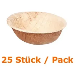 Einwegschüssel NatureStar BIO Schale rund 25 ml 25 Stück lebensmittelecht, umweltfreundlich, Packabgabe