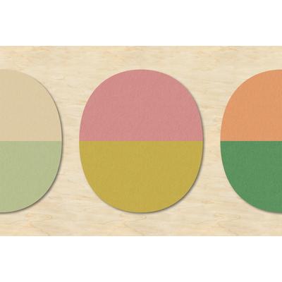 Fototapete LIVING WALLS "Walls by Patel Split Ovals 2", beige (bunt), B:4m L:2,7m, Vlies, Tapeten, Vlies, Wand, Schräge