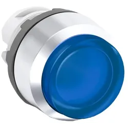 ABB MP4-21L Leuchtdrucktaster, blau, hoch-verrastend, Frontring Kunststoff verchromt, beleuchtbar 1SFA611103R2104