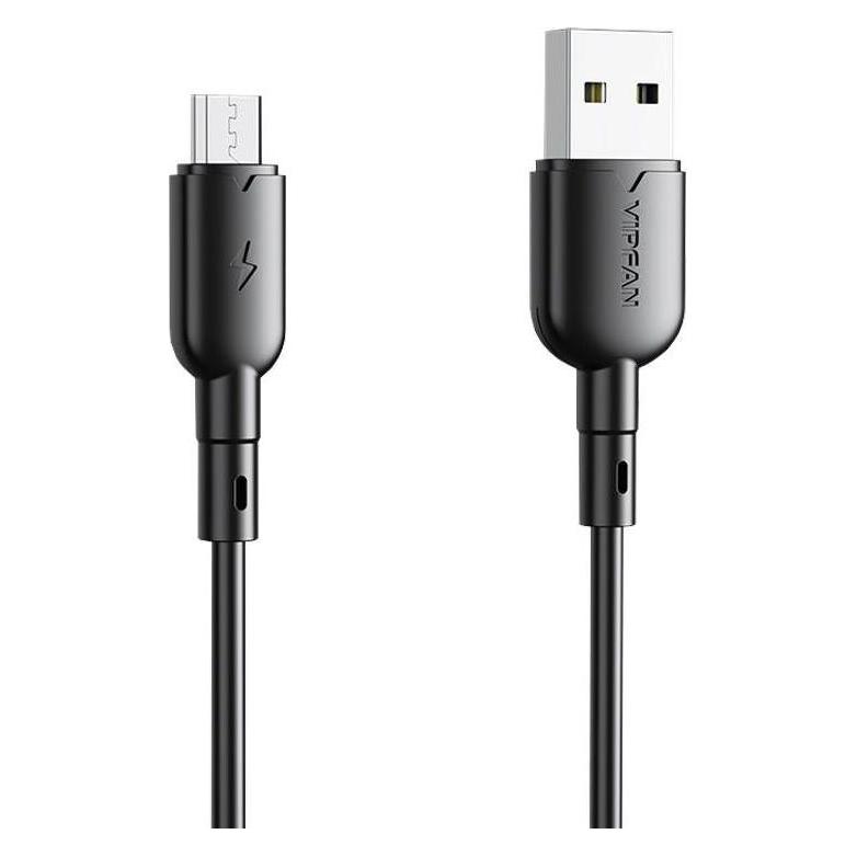 Vipfan USB to Micro USB cable Colorful X11, 3A, 1m (black) (1 m) (X11MK-black)