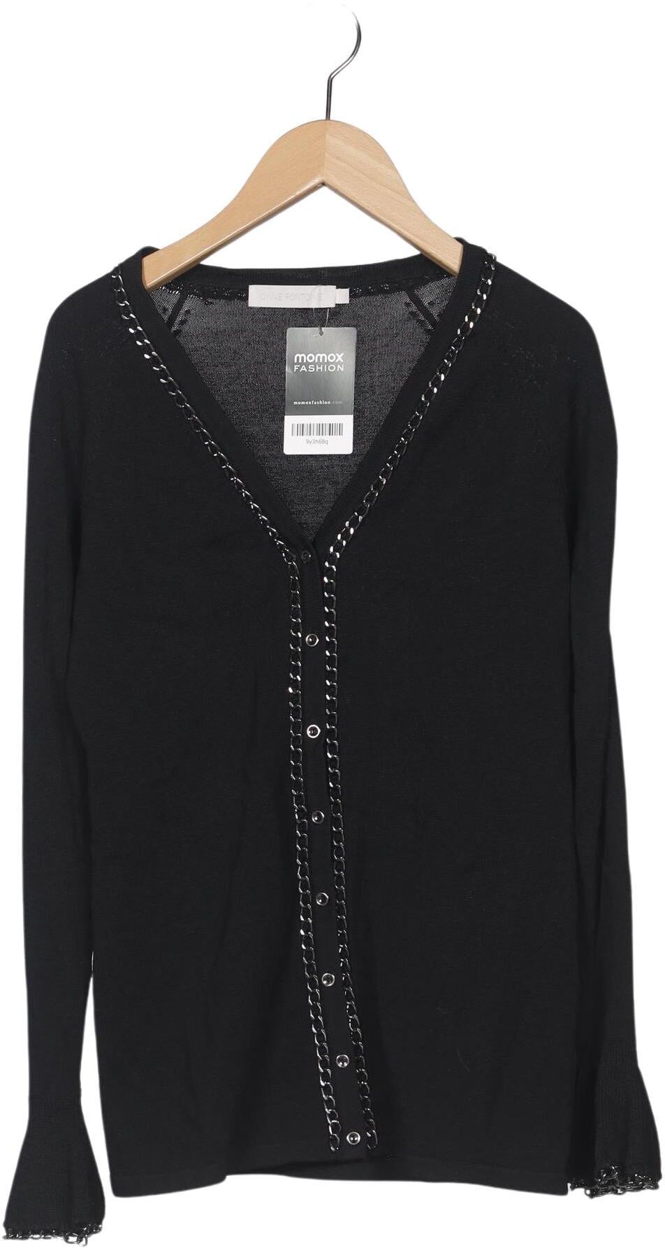 Anne Fontaine Damen Strickjacke, Schwarz, Gr. EU 34 (FR 36), Synthetik / Viskose - Second Hand