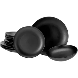 creaTable Tellerset 12-tlg MAGIC BLACK - B/H/T ca. 30.50x29.00x30.50