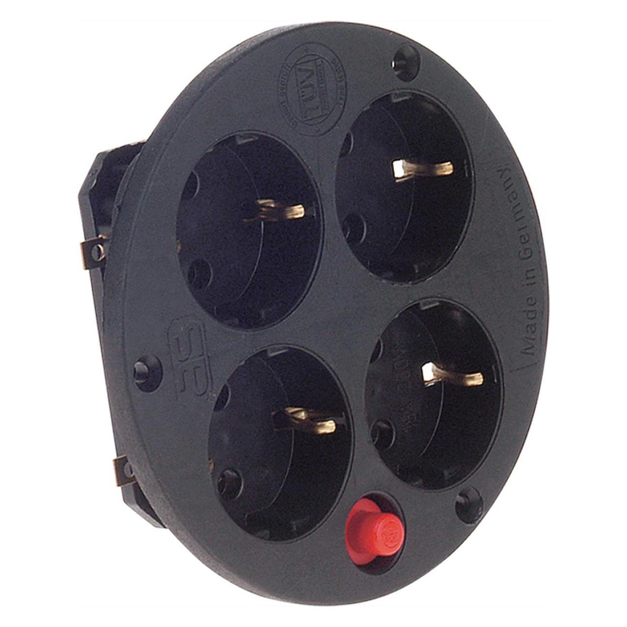 Bachmann socket outlet insert 4-fold S socket outlet insert 4f. without cover thermo ins. (900.187)