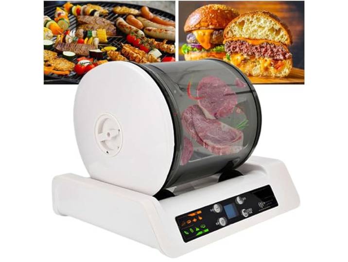 Elektrischer Fleisch-Tumbler-Marinator, Kommerzielle Vakuum-Tumbler-Marinierungsmaschine – Hamburger-Einlegemaschine, Kanister-Marinator FüR Fleisch Und GemüSe Mit Eingelegtem Geschmack
