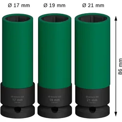Bosch Professional Zubehör, Steckschlüssel + Stecknuss, PRO Impact