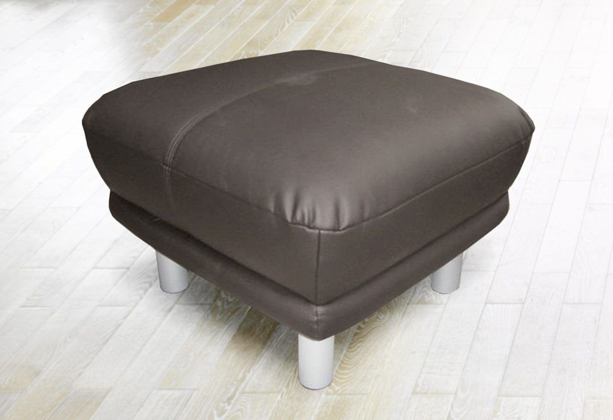 Hocker TRENDMANUFAKTUR "Cecilia, bequem und elegant", grau (taupe), B:66cm H:44cm T:66cm, NaturLEDER (echtes Rindsleder);Luxus-Microfaser ALCAZAR (100% Polyester);NaturLEDER: Bitte beachten Sie, dass Lederbezüge mehr Nähte aufweisen als Stoffbezüge.;Kunst