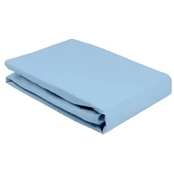 Elegante Softes Jersey Spannbetttuch - 90x200cm	bleu