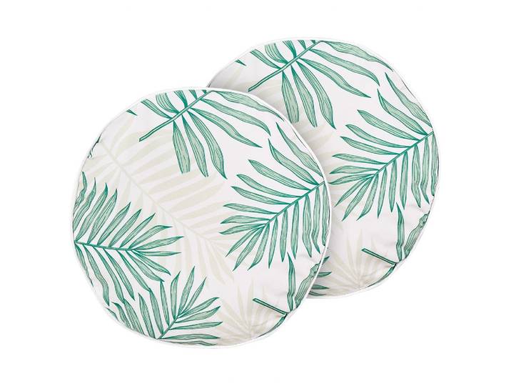 GARTENKISSEN 2er-Set Blattmuster 40 cm Poggio