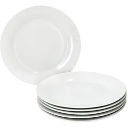 6er Set TOMMY Speiseteller weiß Porzellan 26,7 cm