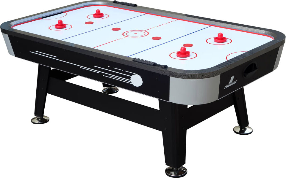 Cougar Table de air hockey 7 ft - accessoires inclus (palets et poussoirs) Noir 213x81x122cm