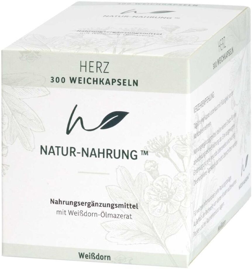 Natur-nahrung Herz Weißdorn Weichkapseln