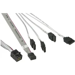 Supermicro INT MINI-SAS TO 4 SATA 55CM (55 cm, SAS), Interne Kabel (PC)