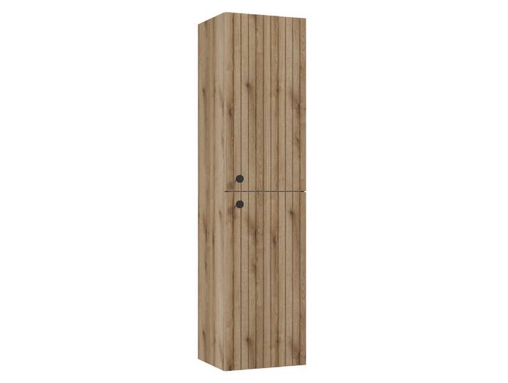 Lomadox Hochschrank RIVA-107 Badezimmerschrank Seitenschrank 35 cm breit in Eiche