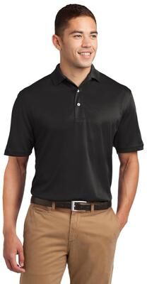 Sport-Tek TK469 Tall Dri-Mesh Polo Shirt in Black size XL/Tall   Polyester