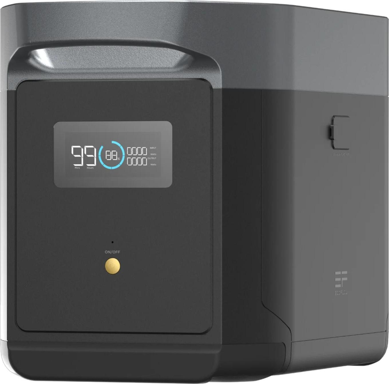 EcoFlow DELTA 2 Max Smart Extra Battery, Akku, Schwarz, EcoFlow, DELTA 2, DELTA Max 2000, DELTA 2 Max, Lithium-Eisen-Phosphat (LiFePO4), 51,2 V
