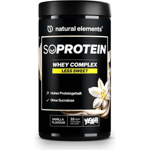 natural-elements Proteinpulver SOPROTEIN Whey Complex, 1 kg, 24 g Protein je Portion (30 g), Vanille