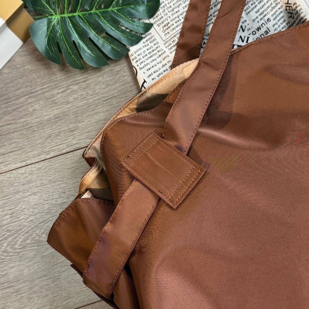 INF Sac de voyage pliable et de camping - Grand volume, duffel en nylon mono-épaule, pliable et compact Marron