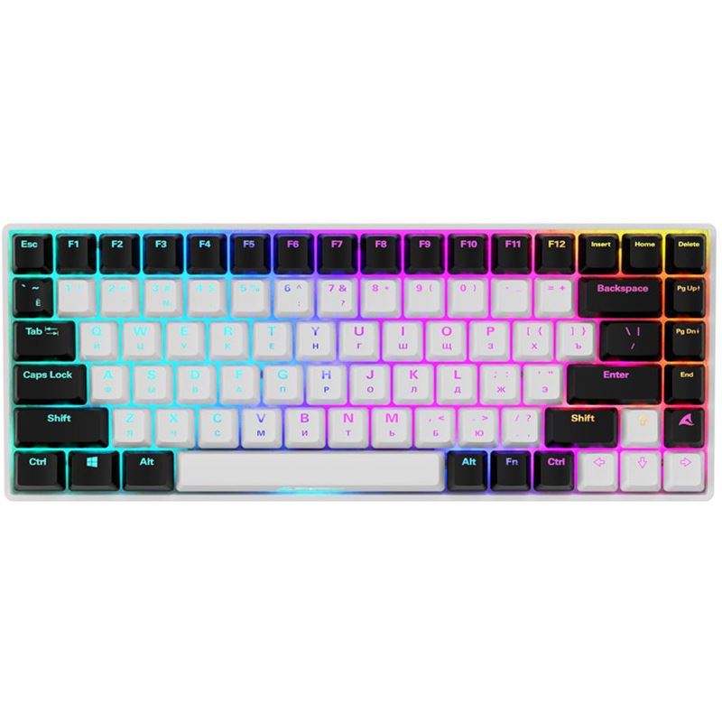 Sharkoon SKILLER SGK50 S3 (weiß, RU-Layout, Gateron Yellow)